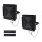 2 PCS Square Bumper Caps for RV Carbon Steel RV Bumper End Caps for 4 Inch Bumper