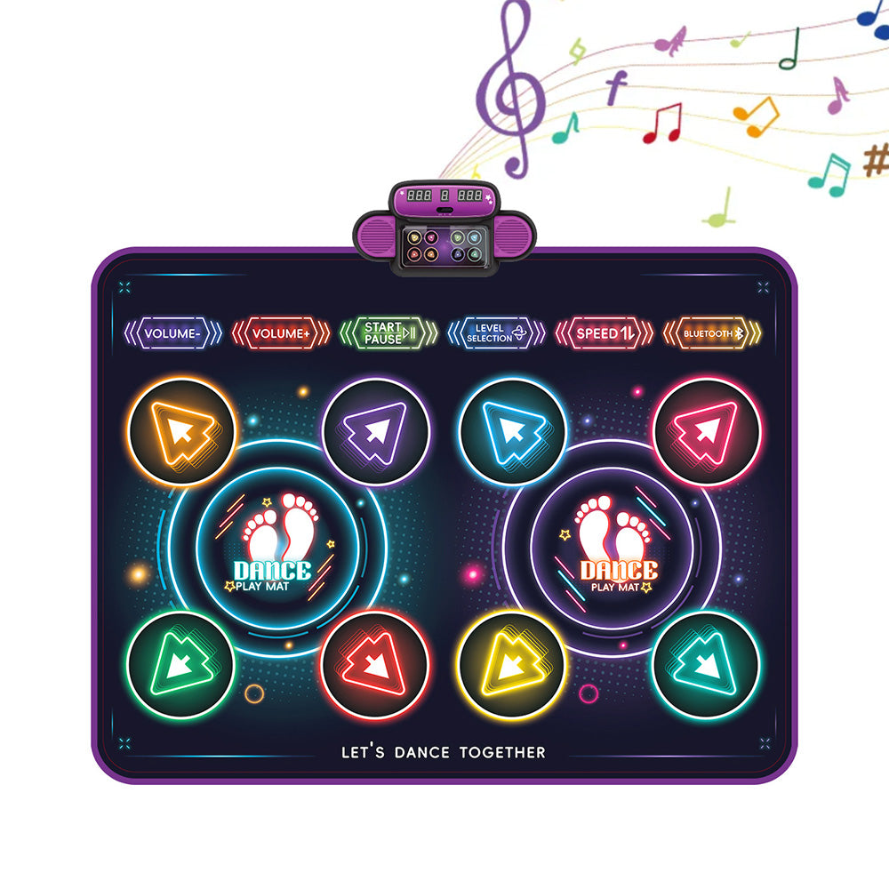 Dance Mat Light-up Dance Pad Wireless Bluetooth Music Game Pad