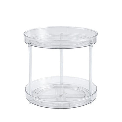 2 Tier Lazy Susan Turntable Spice Rack Organizer