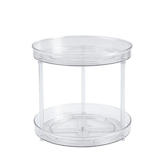 2 Tier Lazy Susan Turntable Spice Rack Organizer