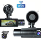 Dash Cam with WiFi Front Rear Interior Recording Night Vision
