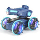 2.4GHz 4WD Amphibious Remote Control Stunt Car Boat with Water Gun Toy