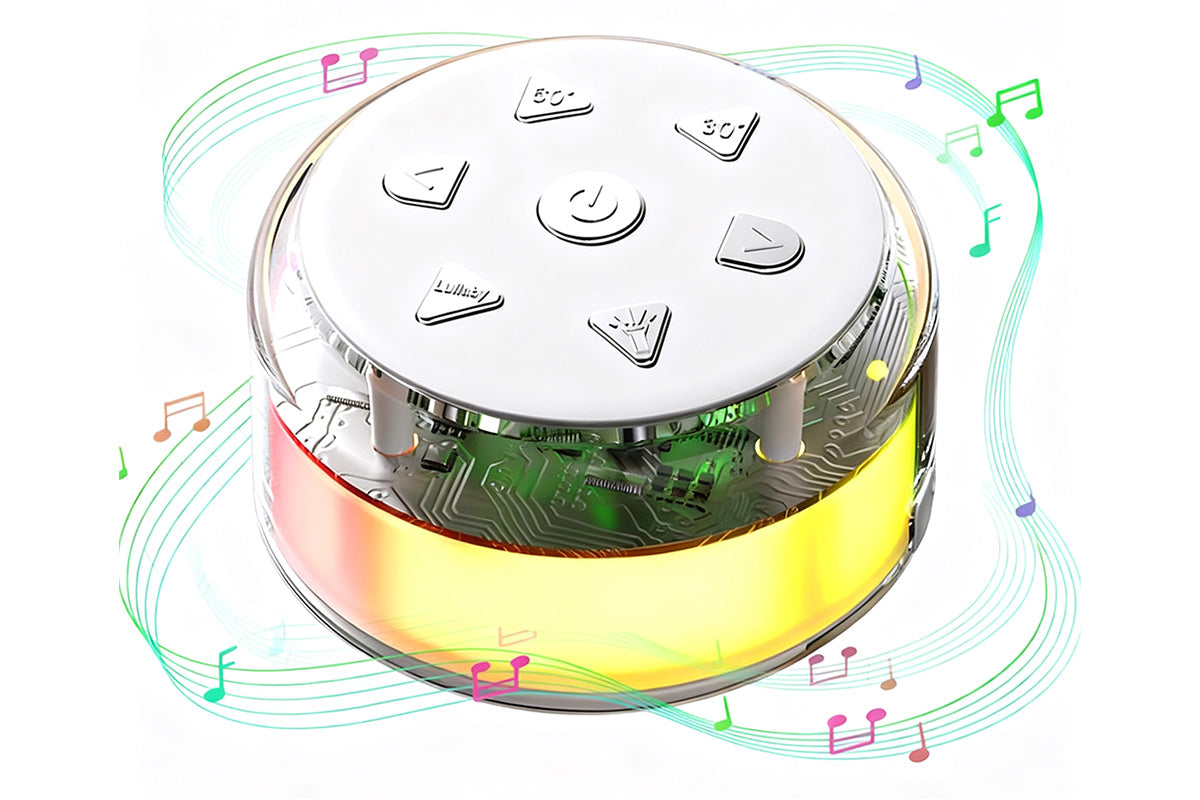 Portable White Noise Machine for Sleeping with Night Light Bluetooth Speaker Sleep Timer