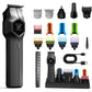 Mens Electric Beard Trimmer IPX7 Waterproof Cordless Hair Clippers Grooming Kits for Mustache Body Face Ear Nose