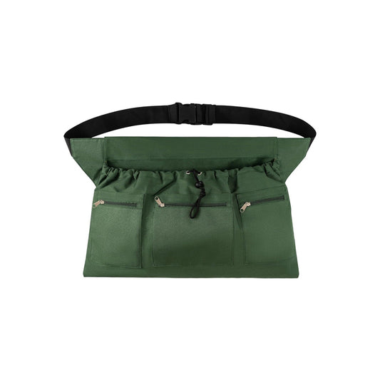 Gardening Apron with Pockets Drawstring Bag for Women and Men