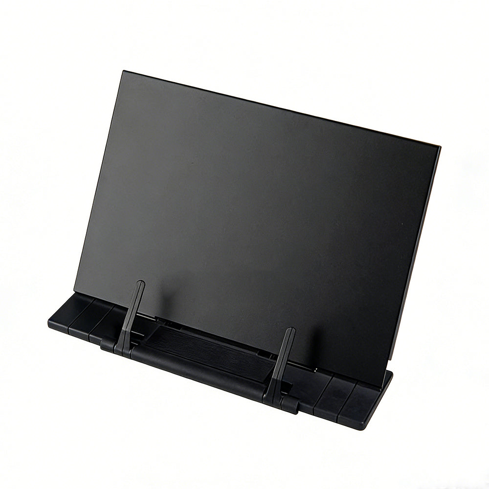 Book Stand for Reading Adjustable Metal Book Holder Tray Reading Rack for Desk with Page Clips