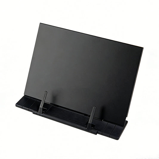 Book Stand for Reading Adjustable Metal Book Holder Tray Reading Rack for Desk with Page Clips