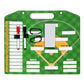 Double Sided Baseball Lineup Coaching Board with Accessories