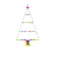 Christmas Tree Lights Decorations Colorful Light String Triangle Ladder