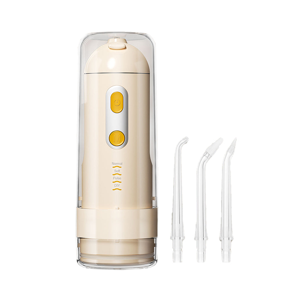Electric Cordless Water Flosser Teeth Portable Oral Irrigator with 4 Nozzles