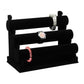 3 Tier Detachable Velvet Bracelet Display Stand for Jewelry Store Home Organizer