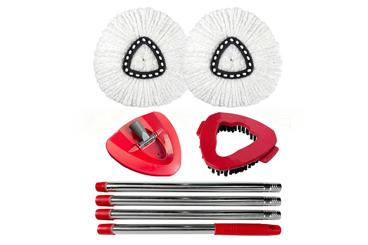Replacement Spin Mop Head Set Compatible with O-Cedar EasyWring Spin Mop