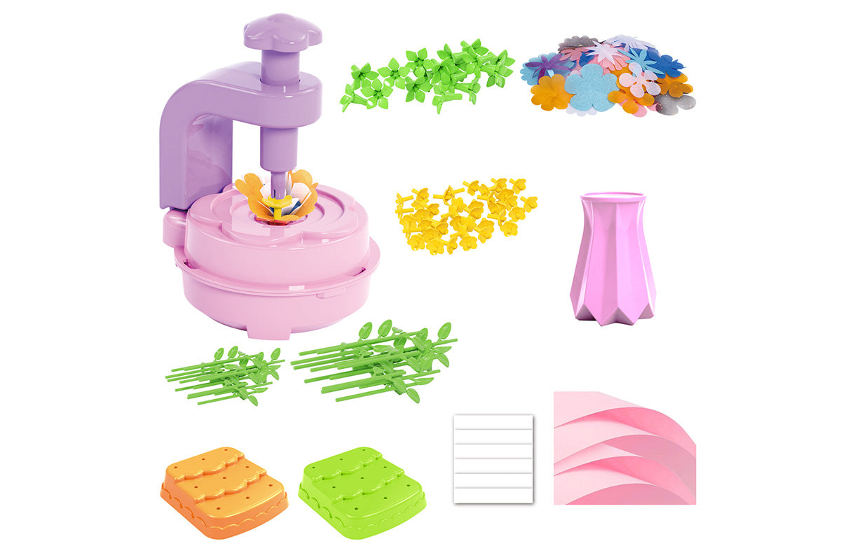 Fabric Flower Bouquet DIY Arts and Crafts Kit Toys for Girls