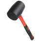 8oz Rubber Mallet Hammer Fiberglass Handle for Flooring Tent Stakes Woodworking