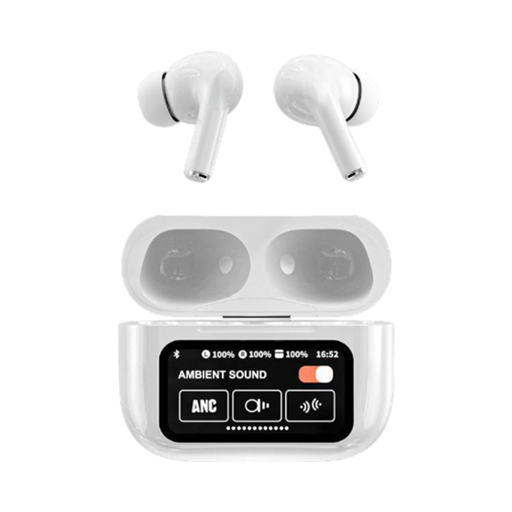 2Pcs Smart LCD Touch Screen Bluetooth Wireless Headphone Earbud