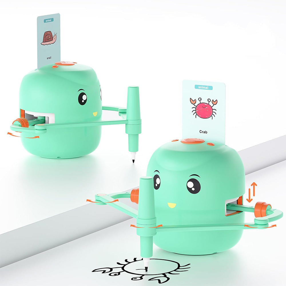 Educational Drawing Robot with 252 Cards Voice Interaction Robot for Boys Girls