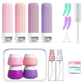 18 Piece Silicone Leak Resistant Travel Toiletry Bottle Set