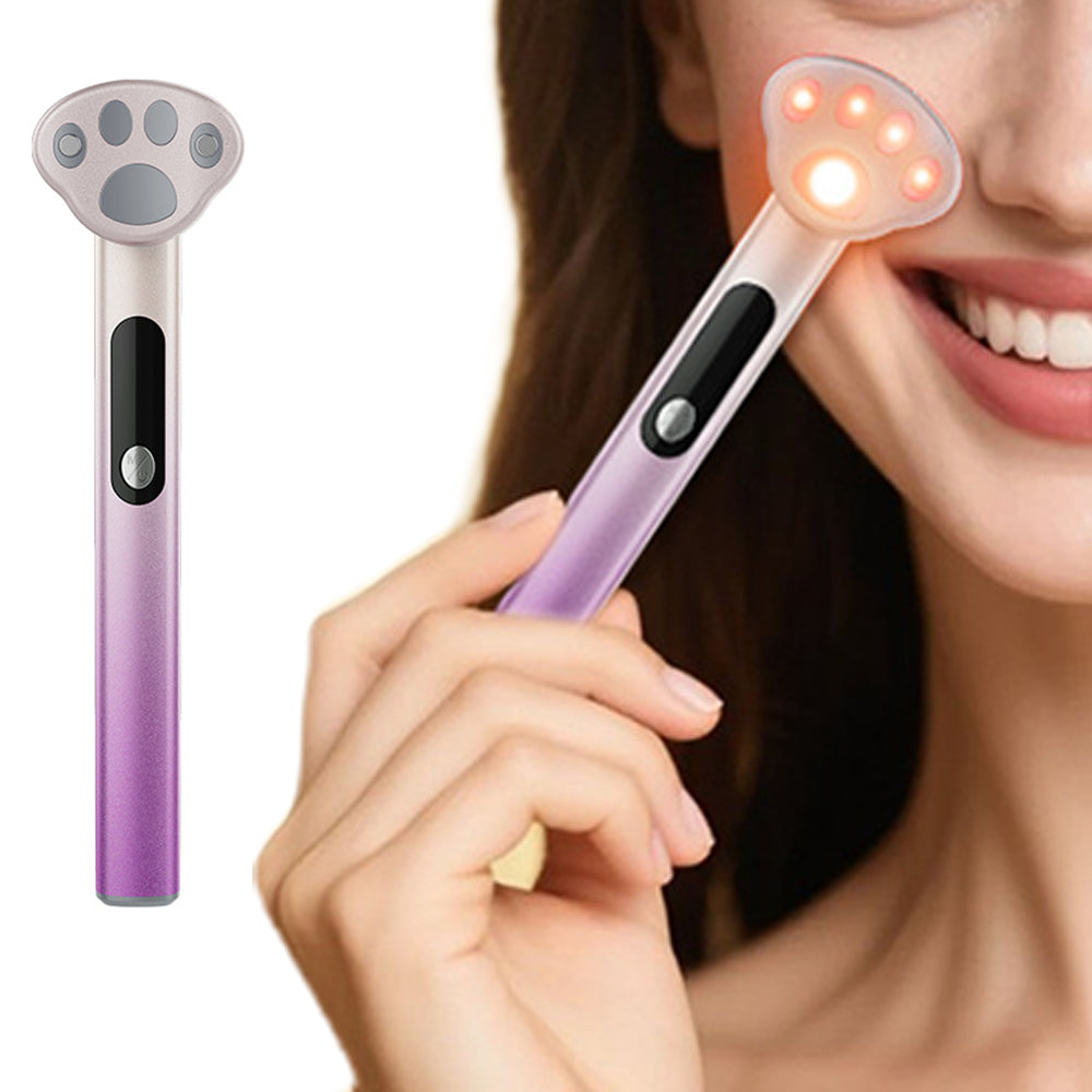 Cat Paw Eye Massager with Vibration and Heat for Dark Circles and Fine Lines