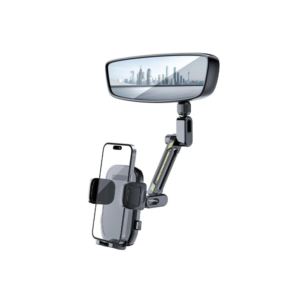 Rear View Mirror Phone Holder for Car Adjustable Rearview Fit Smartphone