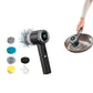 Handheld Electric Spin Scrubbers with 5 Brush Heads