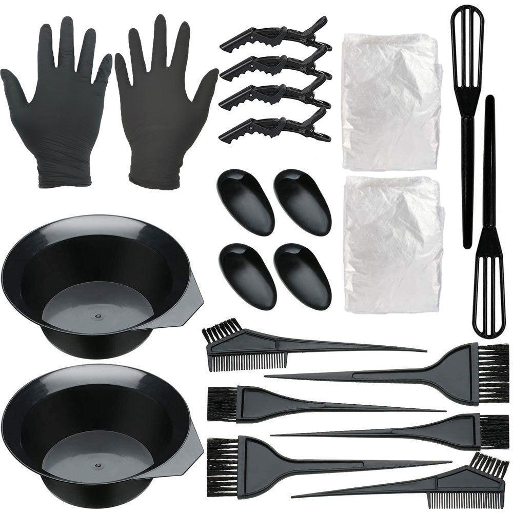 26PCS Dye Hair Tool Kit With Hair Dye Brush Hair Color Bowl Hair Clips
