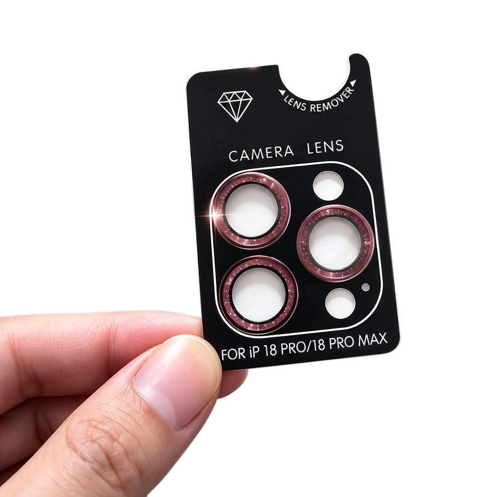 Glitter Camera Lens Film Multi Color Available for Smartphone-Wine Red