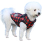 Waterproof Warm Winter Dog Harness Coat with Reflective Stripes-Red