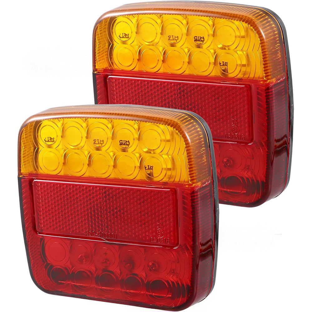 2 Pack 12V LED Trailer Tail Lights with Brake Turn and Tail Functions
