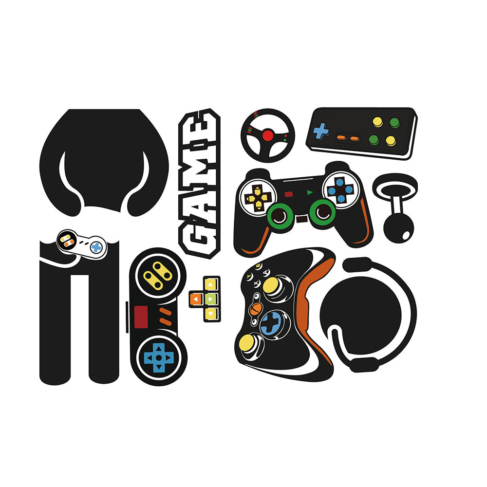 Set of Glow in The Dark Gamer Wall Sticker for Boys Girls Room