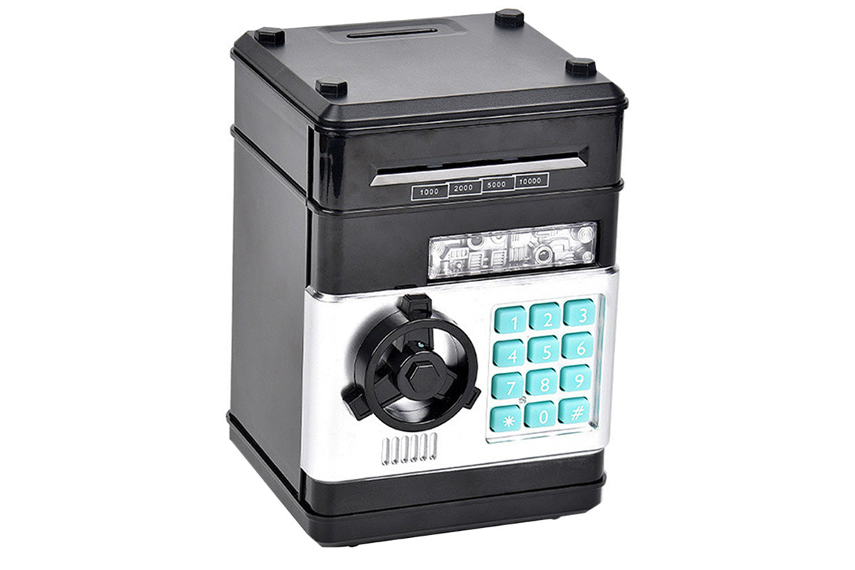 Electronic ATM Piggy Bank with Password Lock Money Coin Saving Box Toys