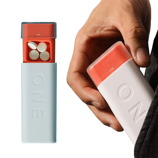 2Pcs 3 Grids Portable Pill Tablet Dispenser Box Medicine Dispenser Case