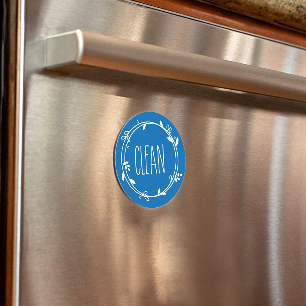 Clean Dirty Dishwasher Sign Easy Read Non-Scratch Indicator