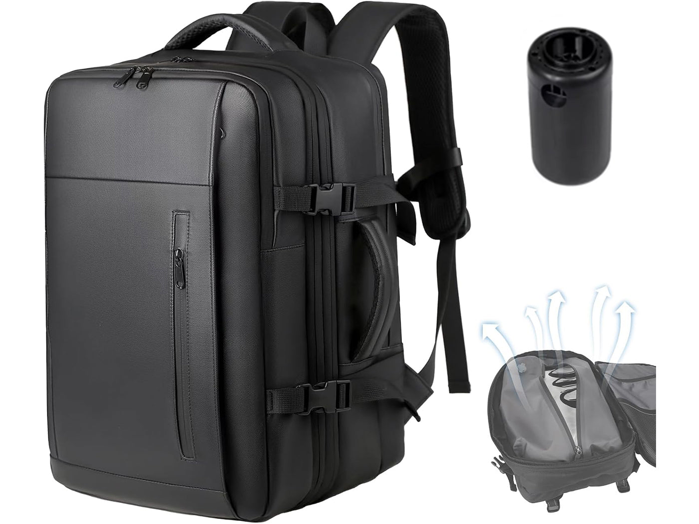 8cm Expandable Vacuum Compression Travel Backpack