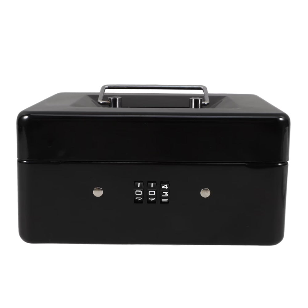 Lockable Cash Box Deposit Petty Cash Money Box with Code Lock Security Safe