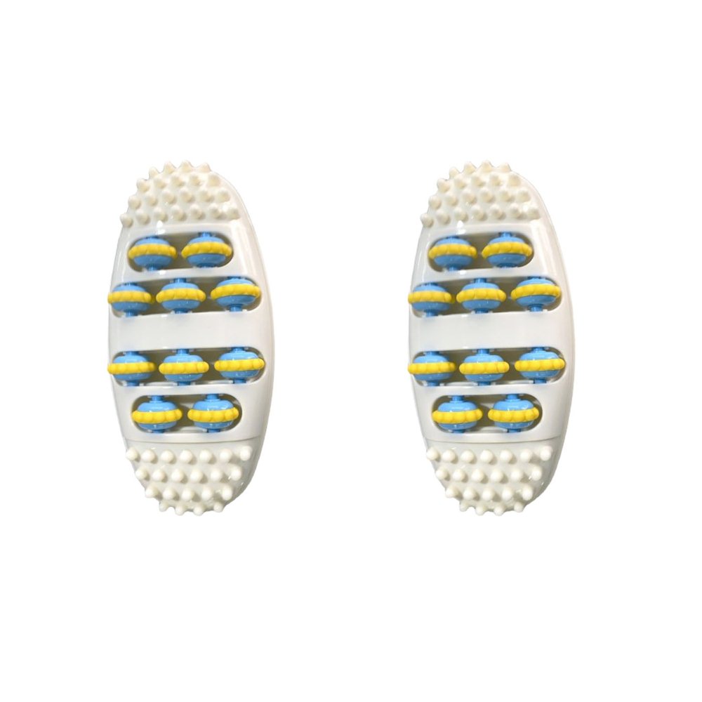 2Pcs Elliptical Foot Massagers Roller Press Foot Finger Press Plates