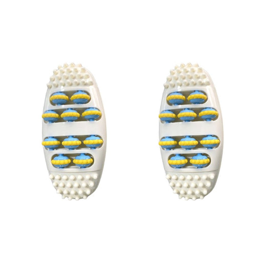 2Pcs Elliptical Foot Massagers Roller Press Foot Finger Press Plates