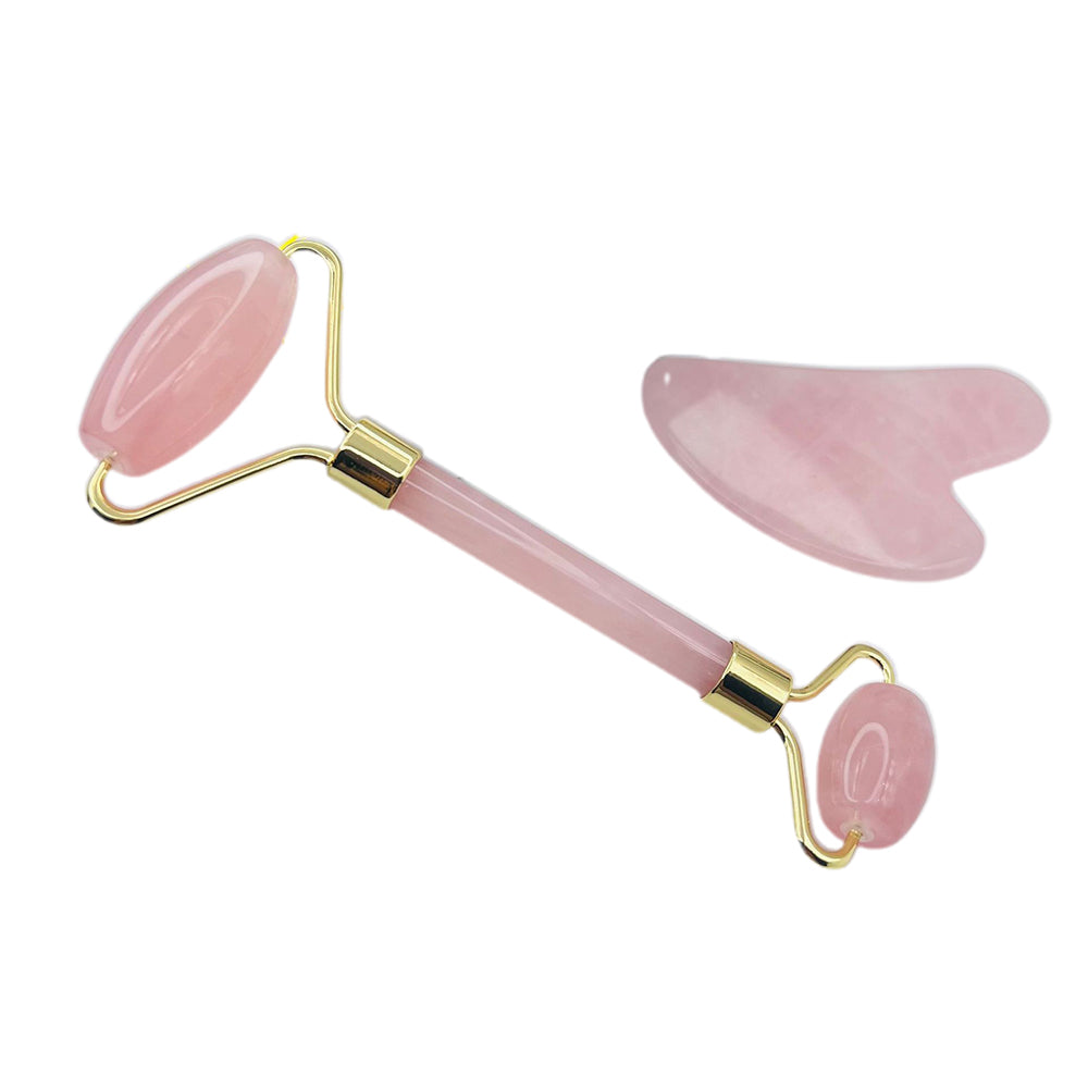Jade Roller and Gua Sha Set Facial Massager for Skin Care