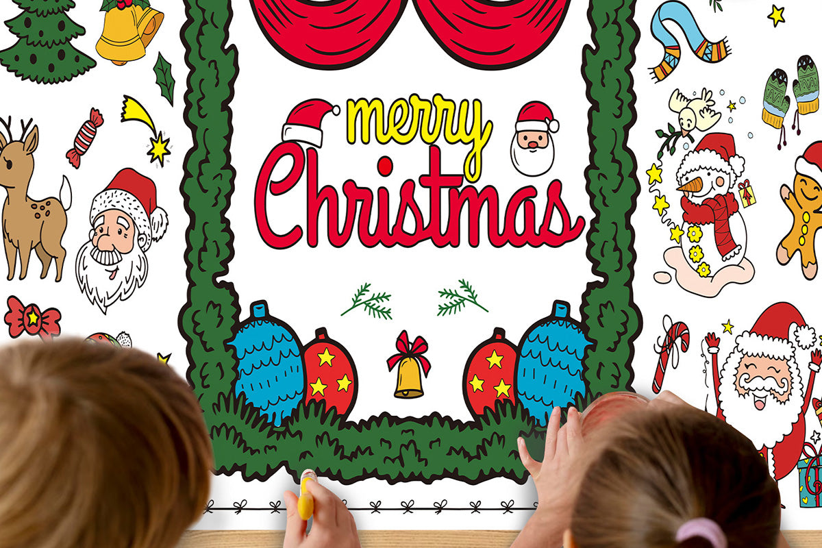 76x183cm Christmas Giant DIY Coloring Poster