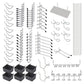 140Pcs Pegboard Hook Set with Brackets Bins Trays Wall Organizer for Garage Workshop