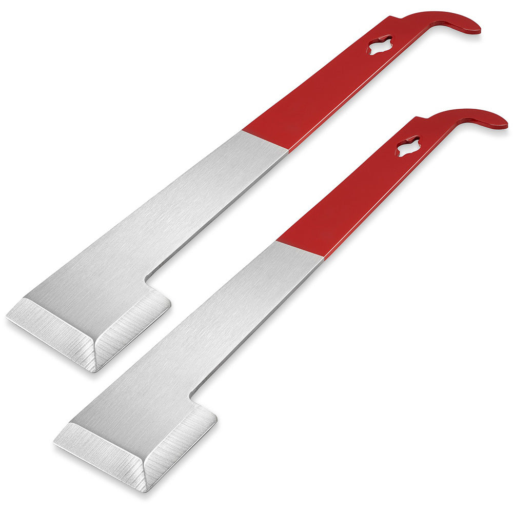 2 Pack Stainless Steel J Type Bee Hive Scraper Multi Functional Beekeeping Tool for Wax Propolis