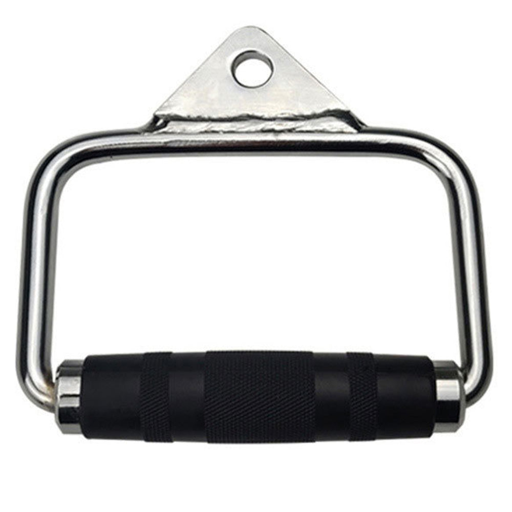 Single D Stirrup Handle with Rubber Grips for Cable Exercise Equipment