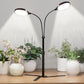 LED Grow Light Dual Head Full Spectrum Adjustable Plant Lamp for Indoor Plants