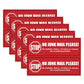 10 Pack Self Adhesive No Junk Mail Mailbox Stickers for Home and Office