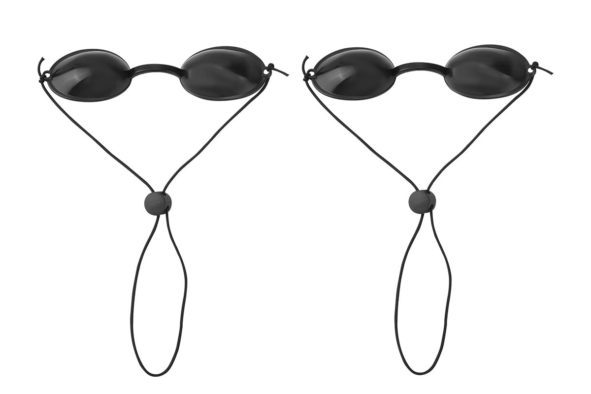 2Pcs Eye Protection Red Light Therapy Tanning Bed Goggles for Sunbathing