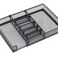 Desk Drawer Organizer Mesh Drawer Organizer Tray with 6 Adjustable Compartments