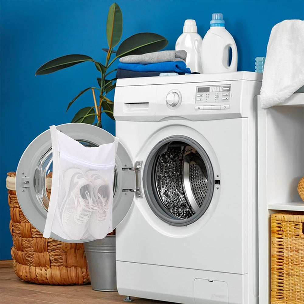 Shoe Laundry Bag for Washing Machine Durable Mesh Drying Bag for Sneakers (42x38cm)