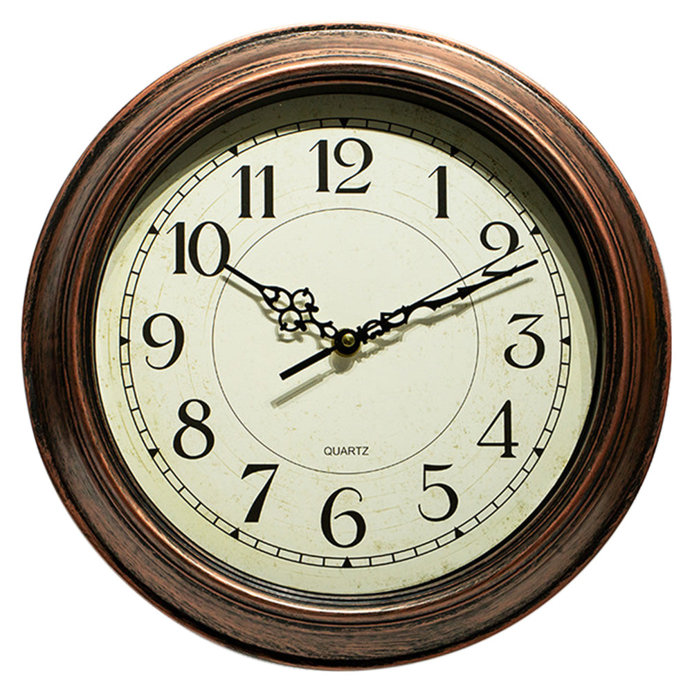 Silent Battery Powered Vintage Round Wall Clock