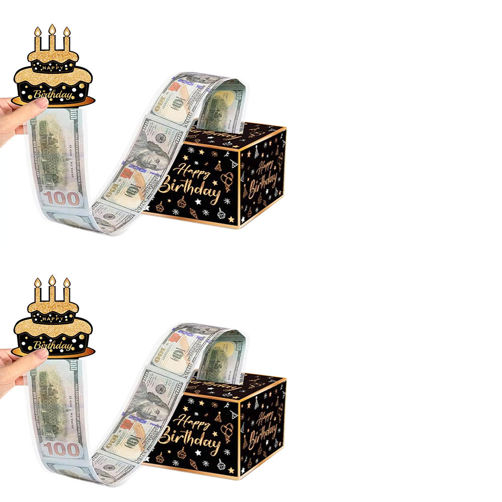 2Pcs Party Cash Pull-Out Surprise Box