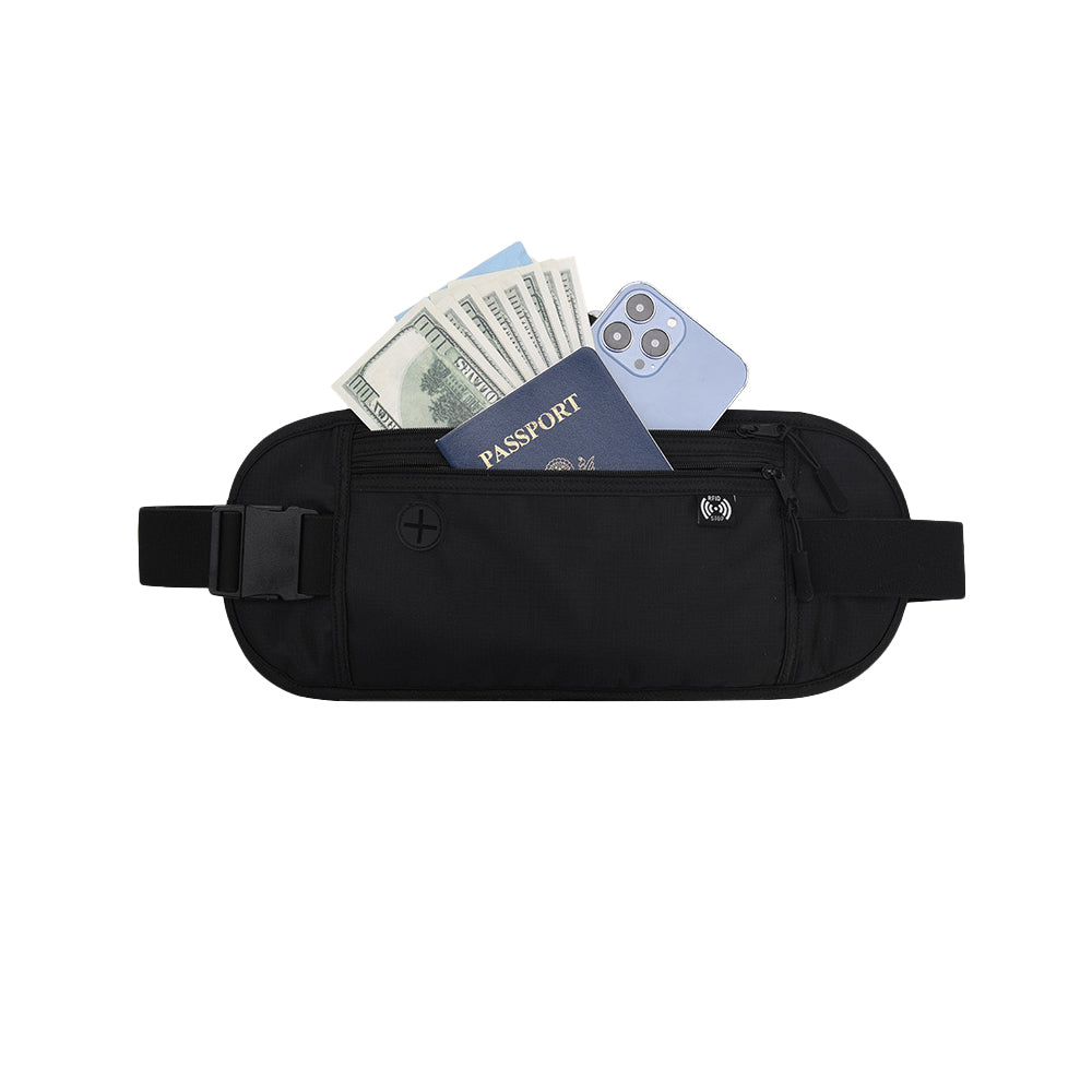 RFID Slim Travel Passport Holder with Money Belt