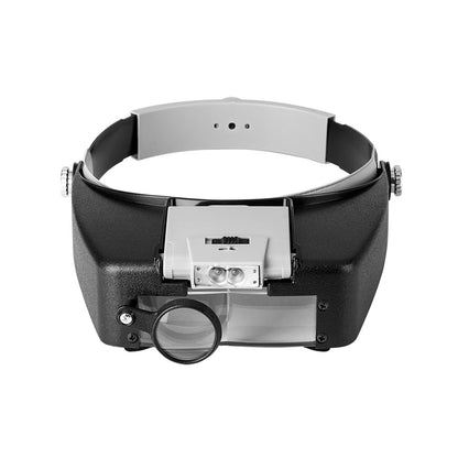 Magnifying Glass with LED Light Visor Head Loupe Headband Magnifier